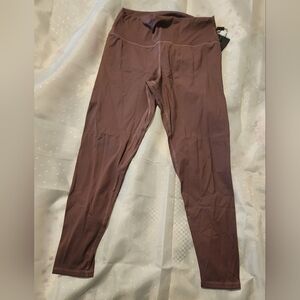 Purpleish Burgundy High-Waisted Leggings